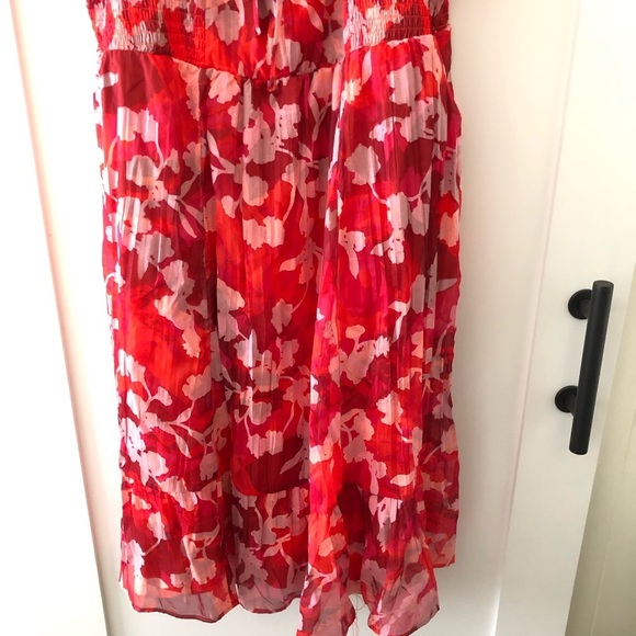 Torrid Floral Lace Up Smocked Dress 3 - Picture 11 of 13